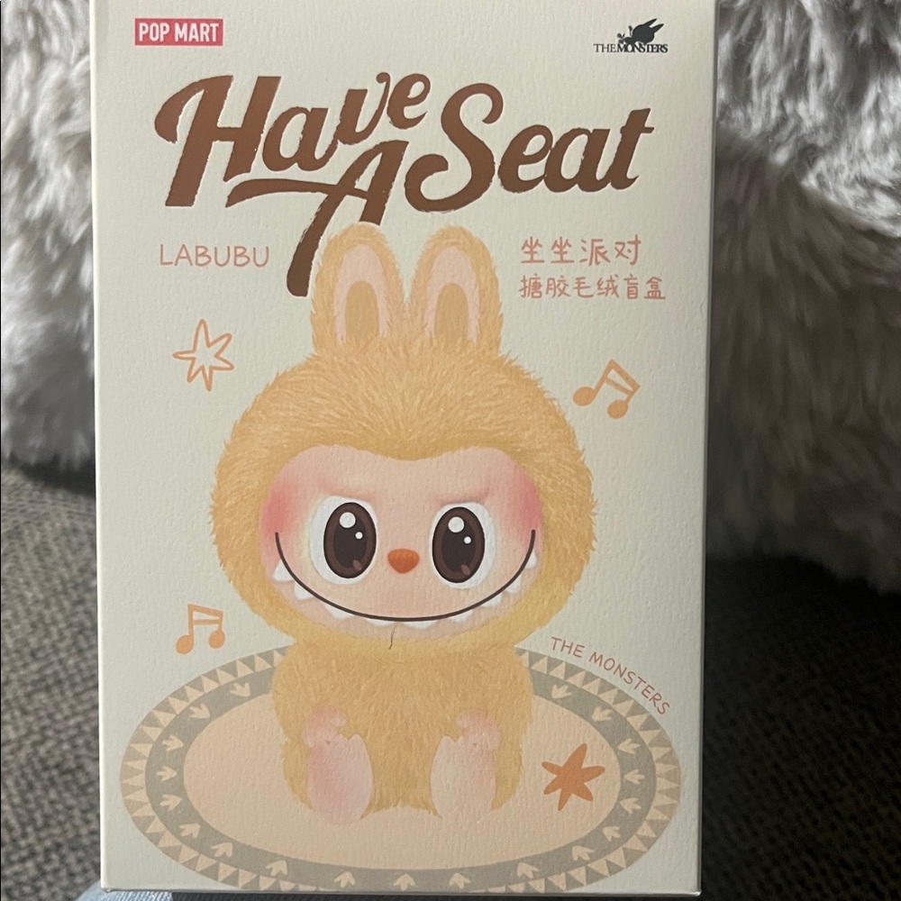 Pop Mart Labubu Have A Seat Action Figure - Cream